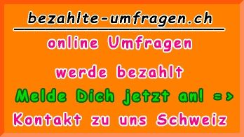 Kontaktformular Bezahlte-Umfragen.ch – Schweiz