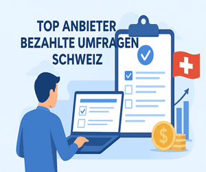 Top Anbieter bezahlte Umfragen Schweiz – Vergleich seriöser Umfrageportale mit Schweizer Flagge