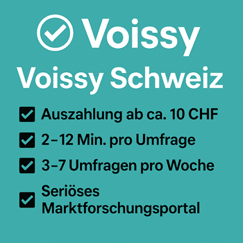 Voissy Erfahrungen Schweiz – Auszahlung, Verdienst und Produkttests 2025