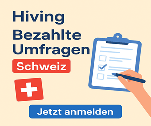 Hiving bezahlte Umfragen Schweiz